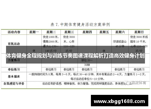 体育健身全程规划与训练节奏图谱课程解析打造高效健身计划